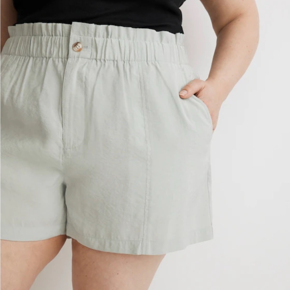 Madewell Women's Light Gray High Waist Shorts